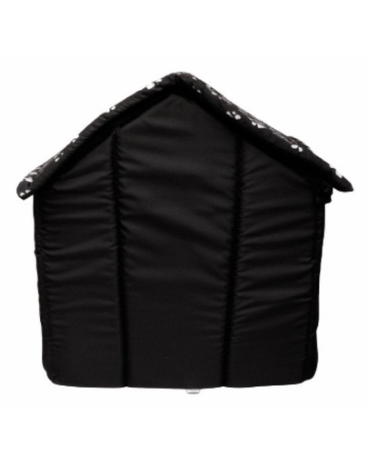 PETSBED Čierny pelech pre psa s labkami 44 x 38 cm