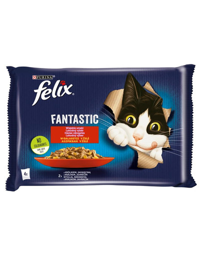 FELIX FANTASTIC Príchuť vidieka v želé (králik, jahňacie) 24x85g
