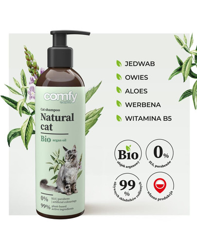 COMFY Natural Cat 250 ml Šampón pre mačky