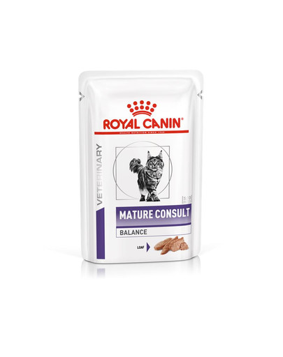 ROYAL CANIN Veterinary Health Nutrition Cat Mature Consult Balance Loaf 12x85g