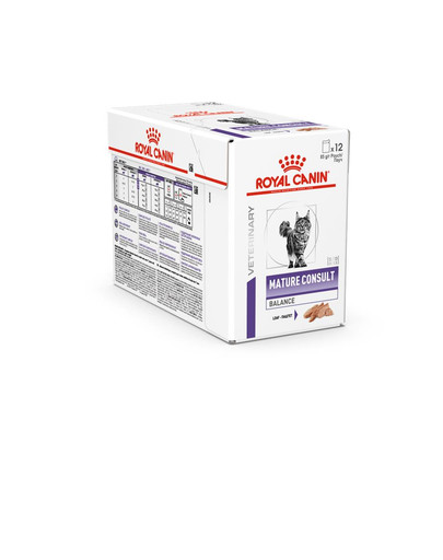 ROYAL CANIN Veterinary Health Nutrition Cat Mature Consult Balance Loaf 12x85g