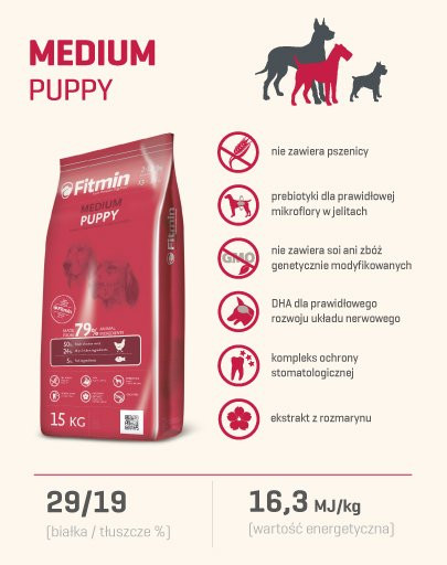FITMIN Medium puppy 3 kg