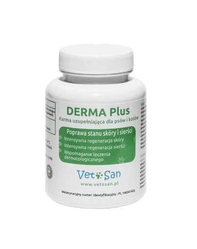 VETOSAN DERMA Plus zlepšenie stavu srsti psov a mačiek 60 tabletiek