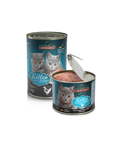 LEONARDO Quality Selection Kitten Paštéta pre mačiatka s hydinovým mäsom 200 g