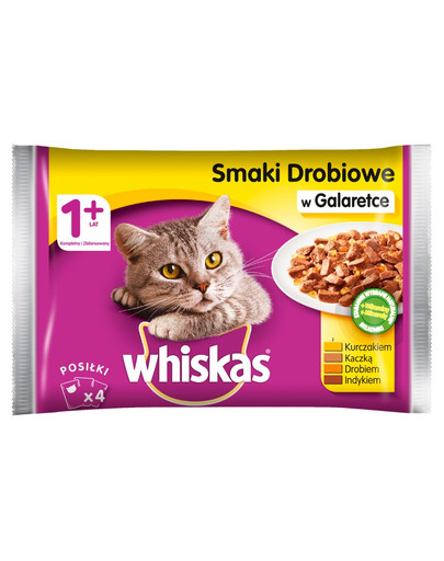 WHISKAS Sada kapsičiek kurací pokrm v želé 4x100g x13