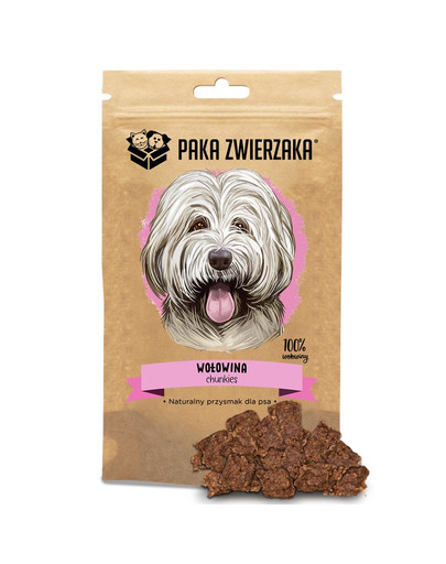 PAKA ZWIERZAKA Pet Chunkies Hovädzie 100% 80g