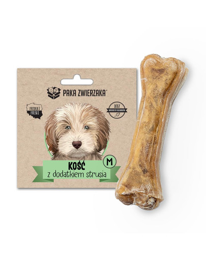 PAKA ZWIERZAKA Kosť s prídavkom pštrosieho mäsa M 12 cm