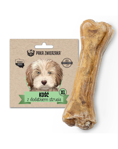 PAKA ZWIERZAKA Kosť s prídavkom pštrosieho mäsa XL 17 cm