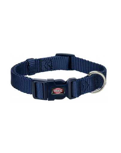 TRIXIE Obojok Premium, M–L: 35–55 cm/20 mm, tmavomodrý