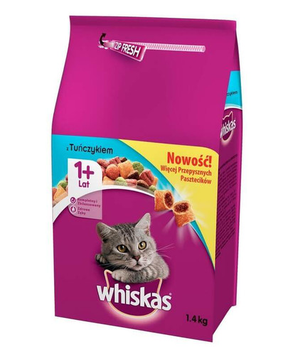WHISKAS Adult s tuniakom 1,4 kg