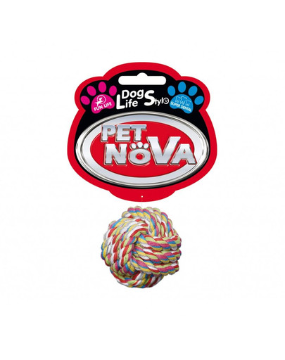 PET NOVA DOG LIFE STYLE Guľôčkovo-bavlnené lano 5cm Superdental