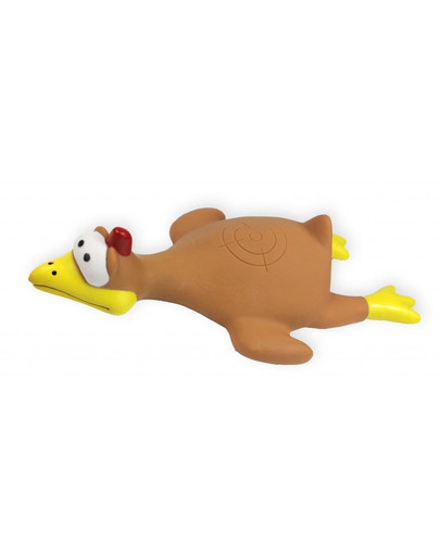 PET NOVA DOG LIFE STYLE Hračka lietajúce kurča, 26 cm, hnedé