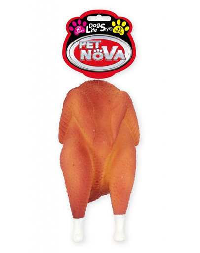 PET NOVA DOG LIFE STYLE Hračka Pečené kura, 19cm