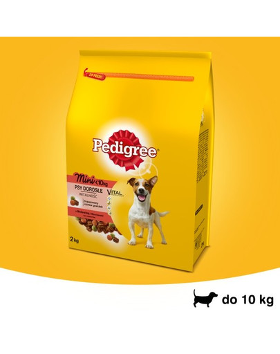 PEDIGREE Malé plemená hovädzieho mäsa a zeleniny 2 kg x 6
