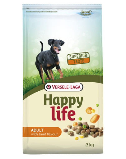 Versele-LAGA Happy life adult beef 15 kg