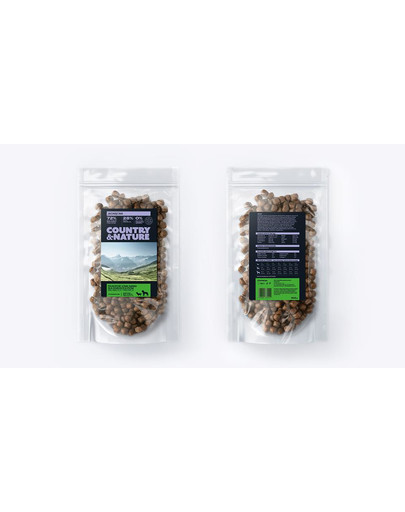COUNTRY&NATURE Granule pre psov z jahňacieho  a morčacieho mäsa 100 g
