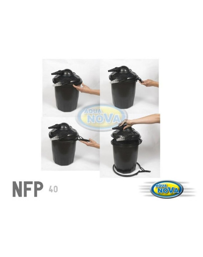 AQUA NOVA Tlakový filter 40L, Lampa UV 24W, 20000L