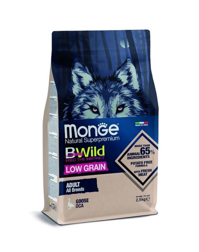MONGE BWild Dog Adult Hus 2,5 kg