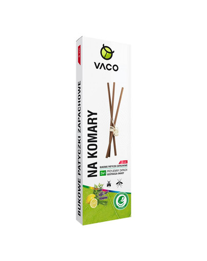 VACO ECO odpudzujúce tyčinky proti hmyzu a muchám (Citronella) DUOPACK 6 ks.