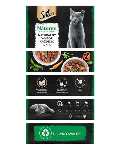 SHEBA Nature's Collection 85 g v omáčke s lososom a hráškom