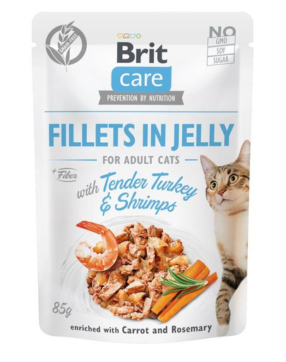 BRIT Care Filety z morčacieho mäsa  a kreviet v omáčke 24 x 85 g