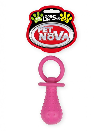 PET NOVA DOG LIFE STYLE hračka so zvončekom 14cm, ružová, mätová aróma