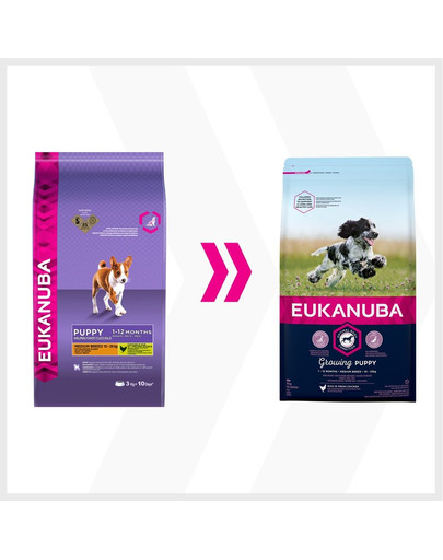 EUKANUBA Puppy Medium Breeds Chicken 3 kg