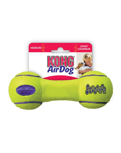 KONG Airdog Squeaker Dumbbell S hryzátko pre psa