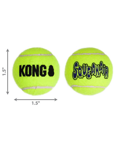 KONG SqueakAir Ball S 3 ks lopta tenisová pre psa