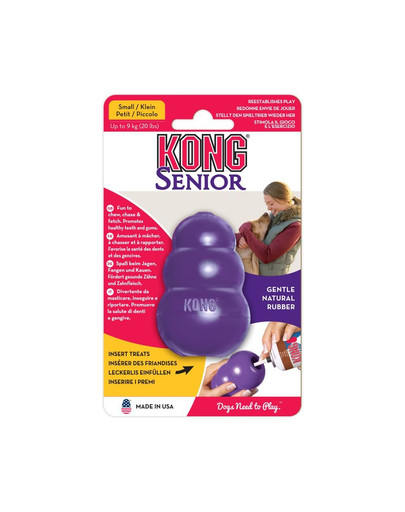 KONG Senior S hryzátko na maškrty pre staršie psy