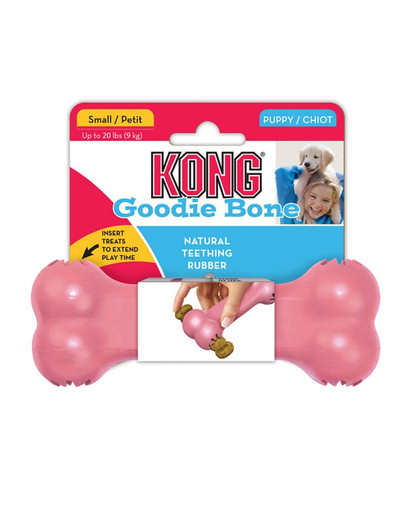 KONG Puppy Goodie Bone S hryzátko pre šteniatka na maškrty