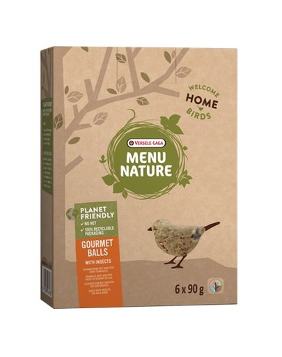 VERSELE-LAGA Gurmánske guličky - Tukové guličky s hmyzom, bez sieťky 6 ks 540 g