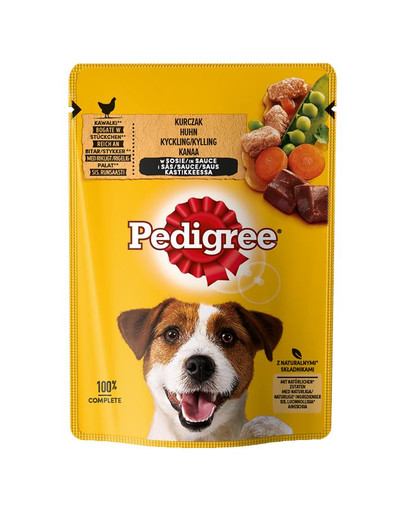 PEDIGREE kuracie a zelenina v omáčke 0.1 kg x24