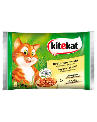 KITEKAT Kurací pokrm 4 x 0.1 kg x13