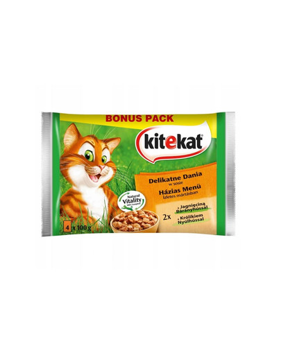 KITEKAT Delikatne dania 4x100g x13