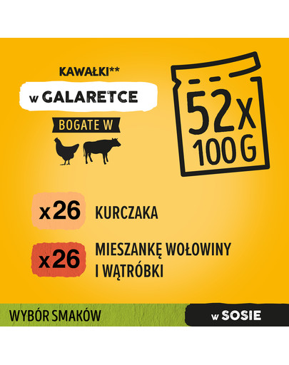 PEDIGREE kuracie, zelenina, hovädzie 4x0.1kg x13