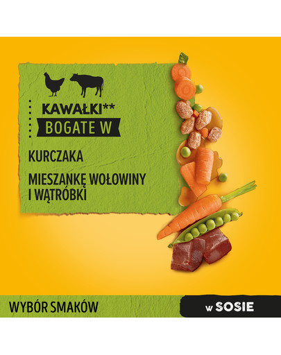 PEDIGREE kuracie, zelenina, hovädzie 4x0.1kg x13