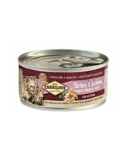 CARNILOVE Kittens turkey & salmon 12x100 g morčacie a losos pre mačiatka