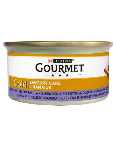 GOURMET Gold Savoury Cake jahňacie + zelená fazuľka 85 g