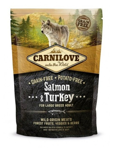 CARNILOVE Salmon&Turkey Adult large breed losos morka 4 kg