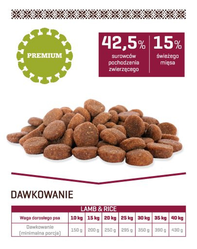 FITMIN Dog For Life Lamb&Rice 3 kg