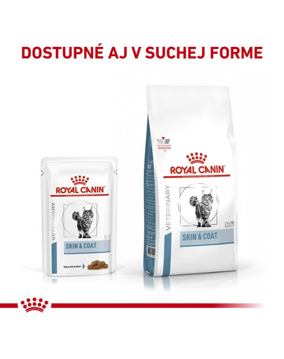 Veterinary Health Nutrition Cat Skin & Coat Pouch 12 x 85 g