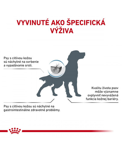 ROYAL CANIN Veterinary Health Nutrition Dog Skin Care Adult 2 kg