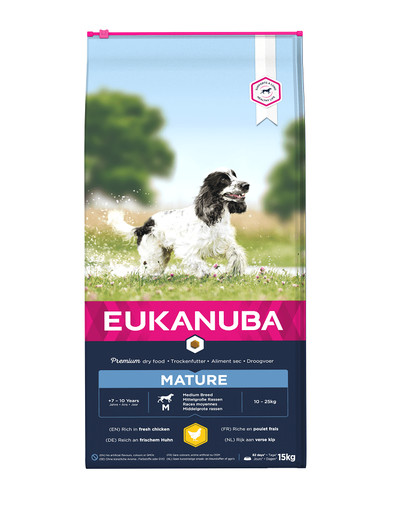 EUKANUBA Senior Medium Breeds Chicken 15 kg