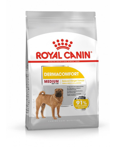 ROYAL CANIN Medium Dermacomfort 12 kg granule pre stredné psy s problémami s kožou a srsťou