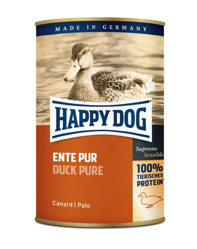 HAPPY DOG Konzerva pre psa - kačica (Ente Pur) 0.4 kg