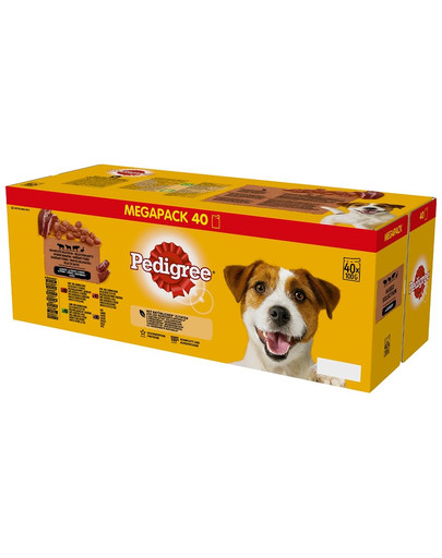 PEDIGREE Adult Kapsička -mix príchutí 40 x 100 g