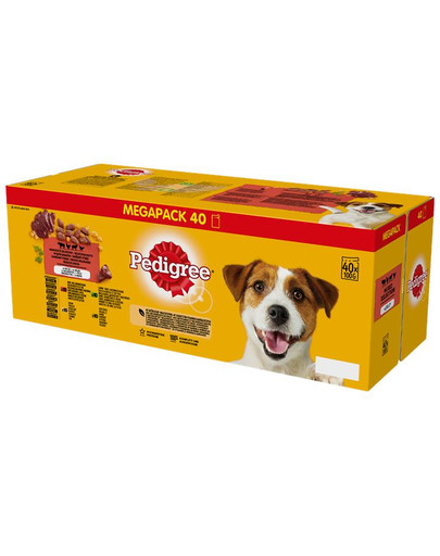 PEDIGREE Adult Kapsička -mix príchutí 40 x 100 g