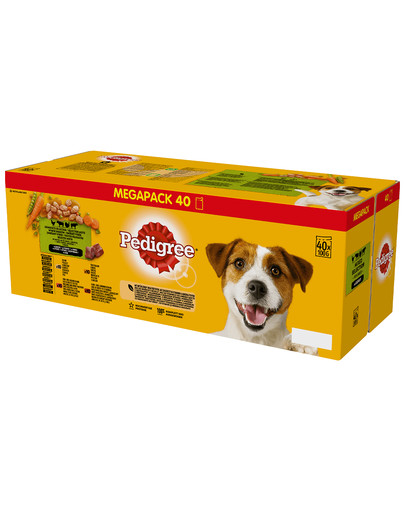 PEDIGREE Adult Kapsička -mix príchutí 40 x 100 g