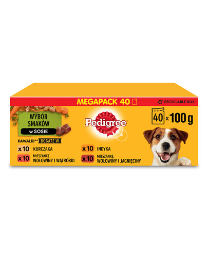 PEDIGREE Adult Mix chutí 40x100g